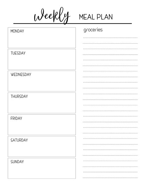 Weekly meal plan sheet. Things To Know About Weekly meal plan sheet. 